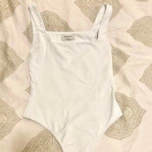 Babaton Contour Tank Bodysuit - Size XS - White - Aritzia